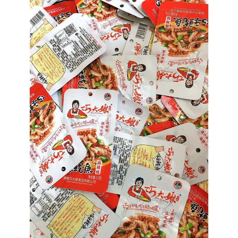 râu mực cay Tứ Xuyên nhãn hiệu bà nội trợ - gói 12gram | BigBuy360 - bigbuy360.vn