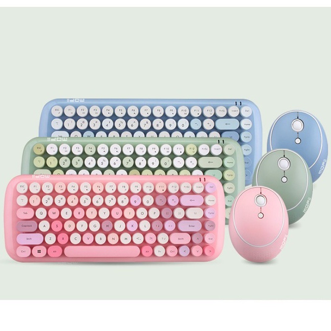 Bộ bàn phím và chuột ko dây MOFii CANDY dễ thương,84 phím,dùng cho laptop tivi tablet