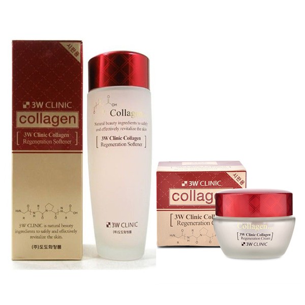 Combo dưỡng da chống lão hóa 3W Clinic Collagen Regeneration