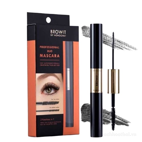 Chuốt mi Browit By Nongchat Thái Lan dòng Professional Duo Mascara chuyên nghiệp hai đầu chải