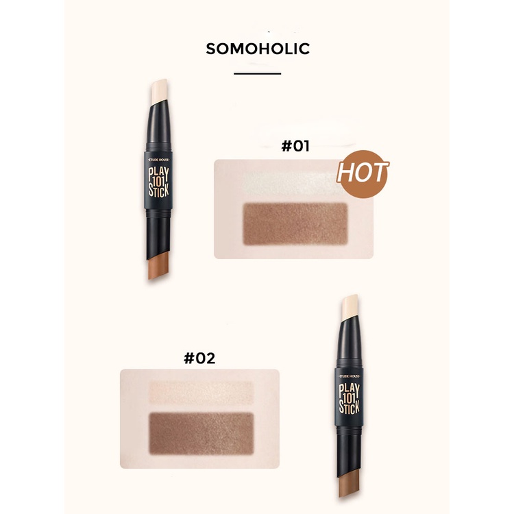 Bút tạo khối 2 đầu che khuyết điểm nhỏ gọn highlight Lameila Somoholic BTK1 | BigBuy360 - bigbuy360.vn