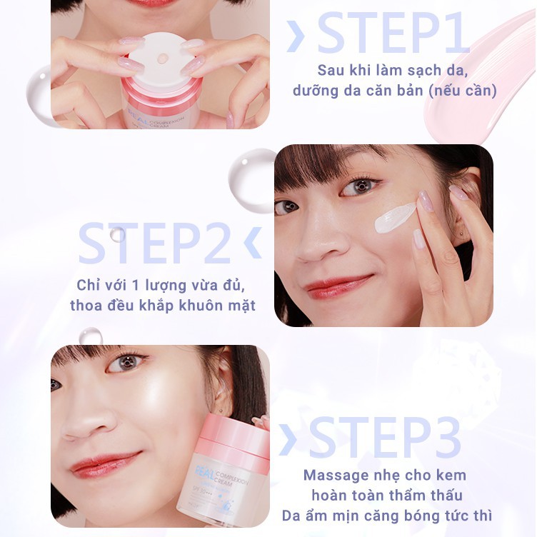 Kem lười MKUP dưỡng ẩm bổ sung tinh chất Hyaluronic Acid SPF30+++ 10ml