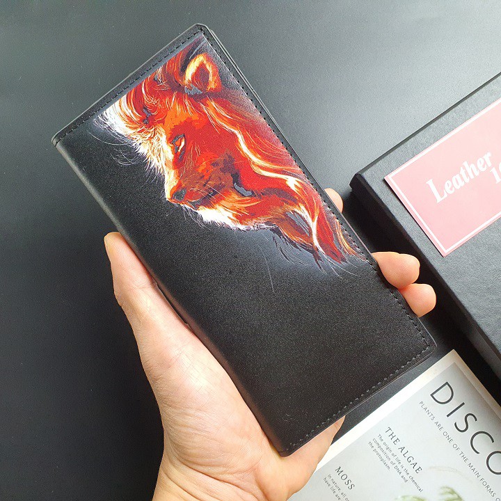 Ví dài nam nữ da bò thật WL111-UV1   - 100% da bò thật, bảo hành 3 năm