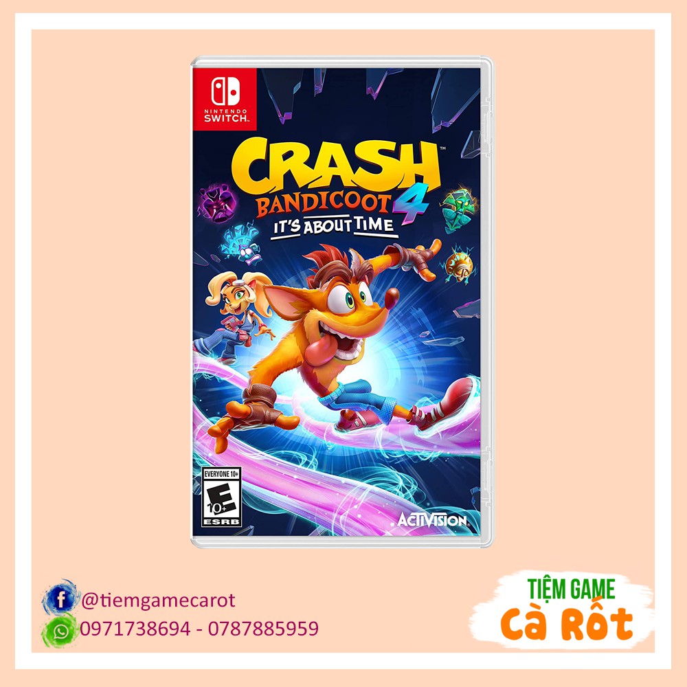 CRASH BANDICOOT 4: It’s About Time - Băng game cho máy Nintendo Switch