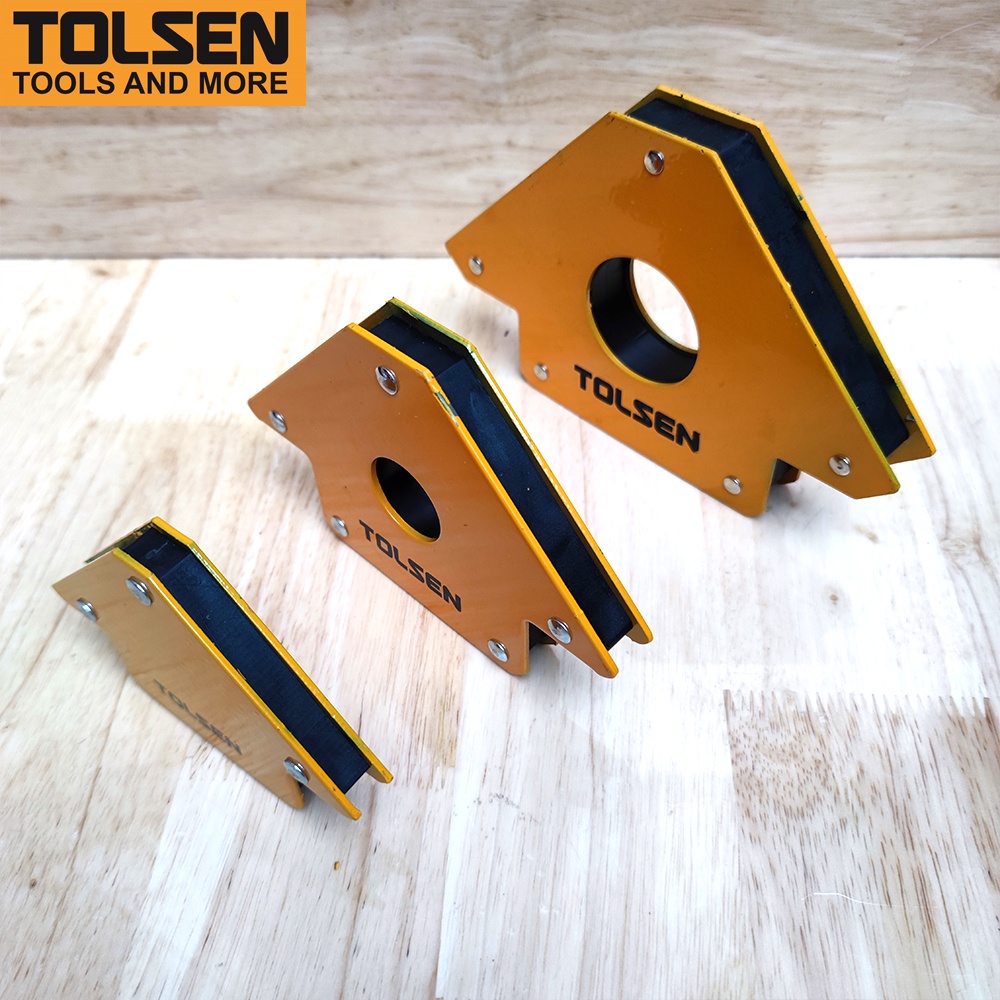 Ke góc nam châm TOLSEN 44910/44911/44912 giúp cố định khung sắt