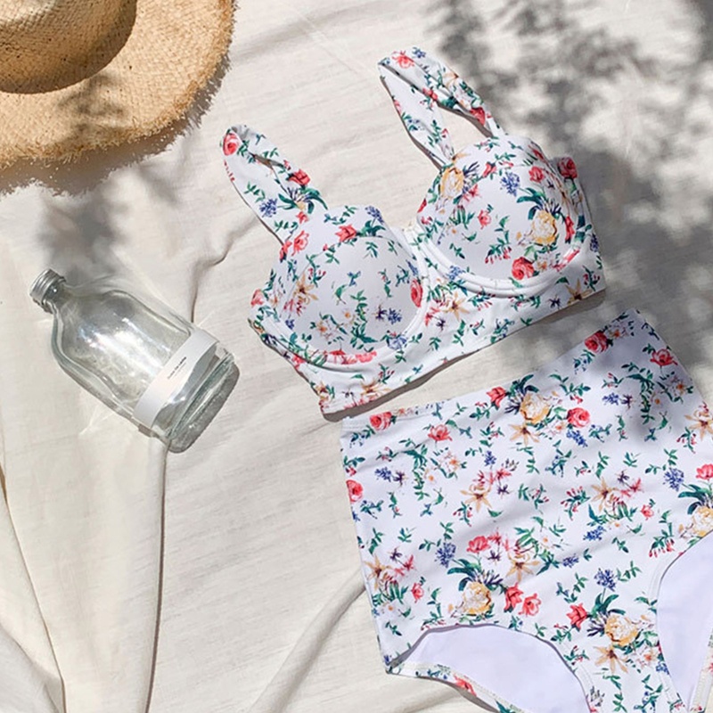 Brroa Bộ Đồ Bơi Bikini Hai Mảnh In Họa Tiết Gợi Cảm Cho Nữ
