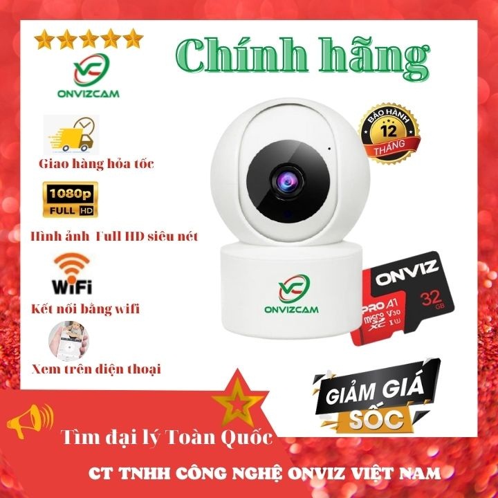 [CHÍNH HÃNG] Camera ONVIZCAM V5PRO kết nối wifi hình ảnh 1080P bảo hành 12 tháng