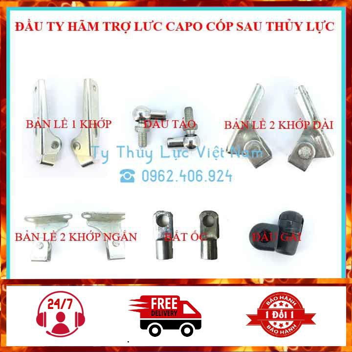 [450N-80cm] Bộ 2 Ty Ben Thủy Lực, Ty Cốp 450N Chịu Tải 45kg Dài 80cm