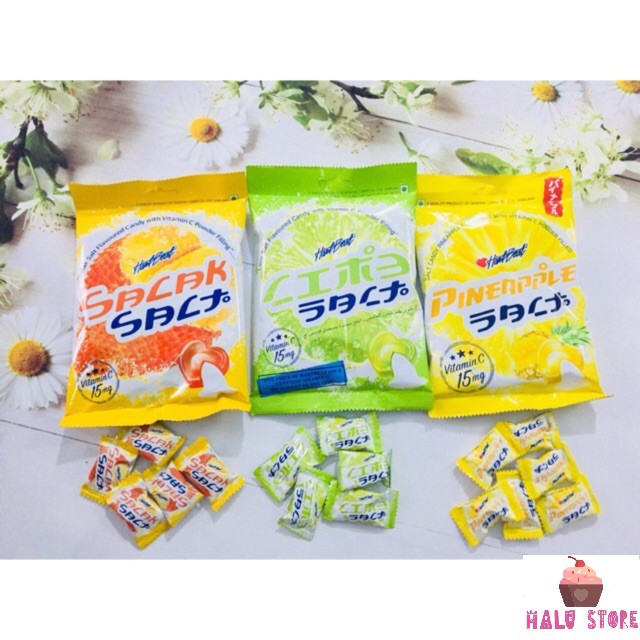 [ HOT ]Kẹo Chanh, Mây,Thơm Muối Bổ Sung Vitamin C Thái Lan GÓI 120g