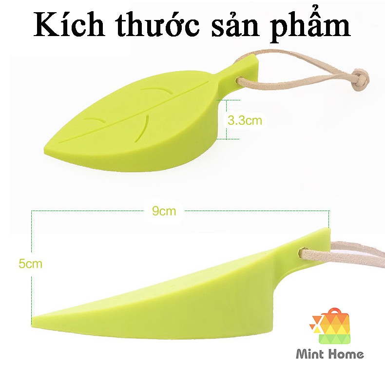 Thanh, miếng chặn khe cửa chống va đập silicon hình chiếc lá thông minh an toàn cho bé