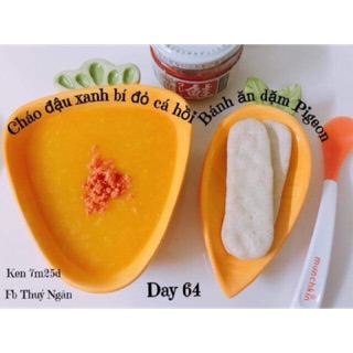Đĩa sứ cà rốt dài cho bé ăn dặm