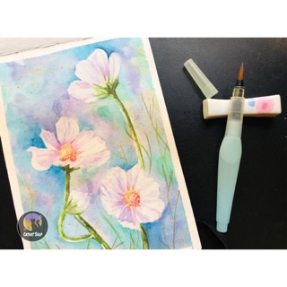 [Sale 50%]Cọ nước_ Waterbrush thân xanh chuyên dùng để vẽ màu nước (chọn size)