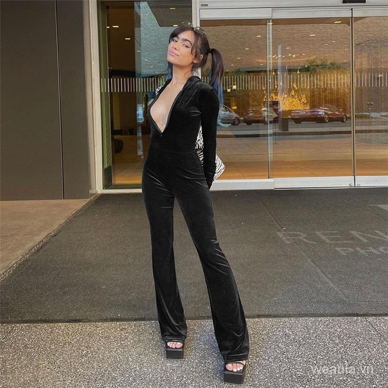 Thời Trang Áo liền quần Thể Thao Có Mũ Trùm Đầu Qcf5