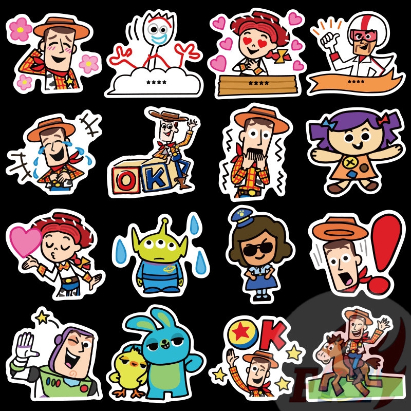 ❉ Toy Story Series 01 Disney Cartoon Stickers ❉ 50Pcs/Set TV Show Fashion DIY Mixed Decals Doodle Stickers