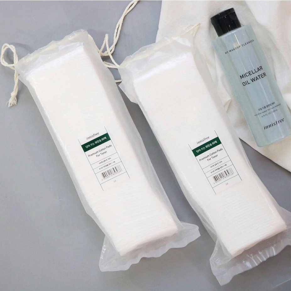 Bông Tẩy Trang Innisfree Premium Cotton Pads For Toner