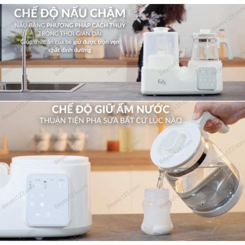 MULTIMAX 3 - Máy Hâm Sữa , Tiệt Trùng Sấy Khô, Nấu Cháo Fatzbaby Multimak - Fatz FB9322SJ