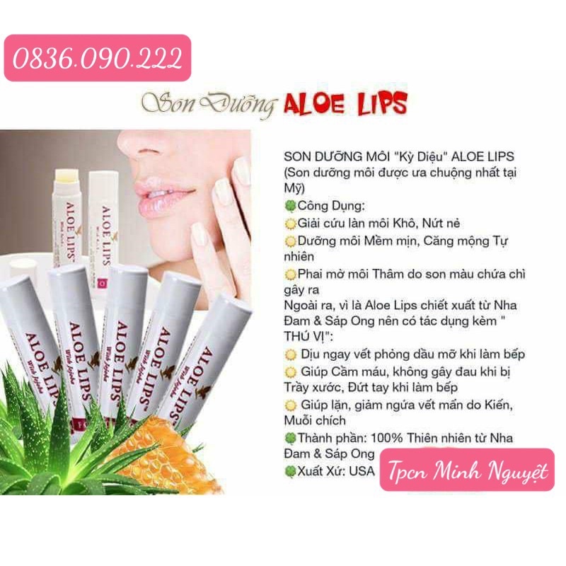 Son dưỡng môi Aloe lips