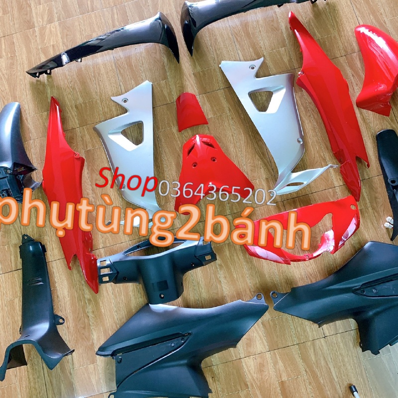 Bộ yếm dàn áo xe WAVE RS -Wave S100-Wave alpha-Wave 50cc -dàn áo nhựa abs