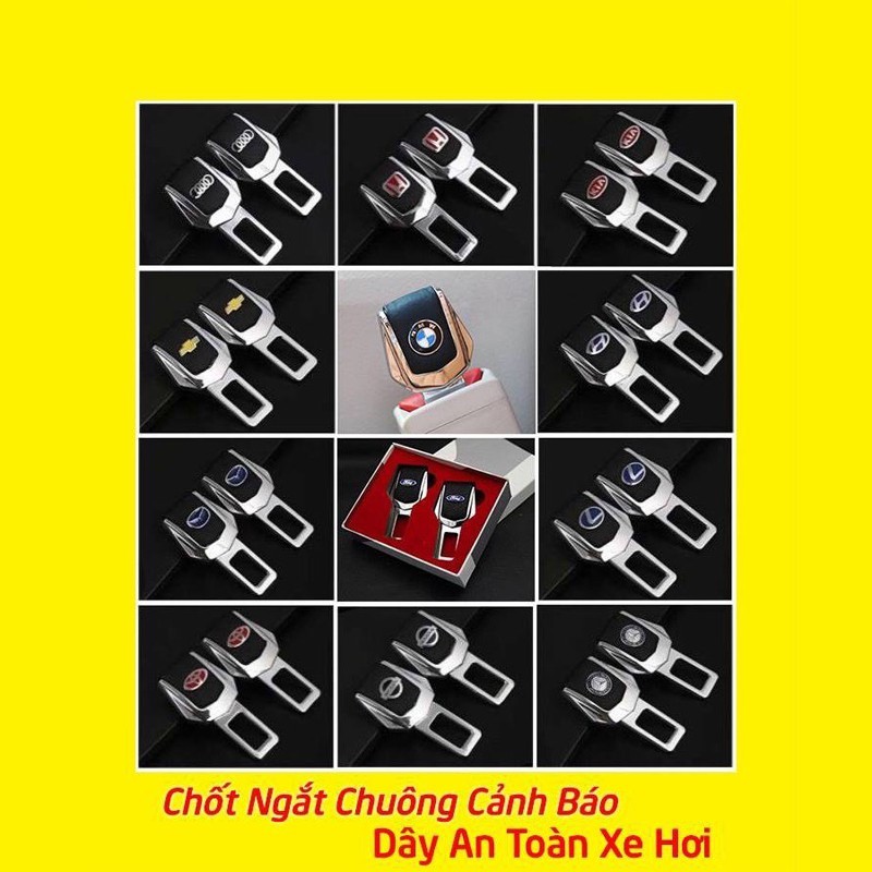 Chốt Cài Dây An Toàn Ô Tô Loại Cao Cấp – Nhiều Loại Logo Các Hãng Xe