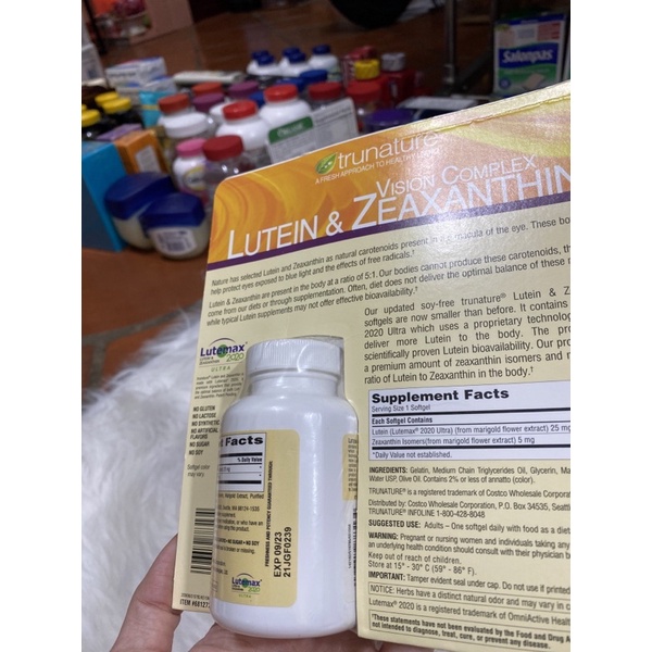 [DJ SHOP] Date 2025 - VIÊN UỐNG BỔ MẮT LUTEIN & ZEAXANTHIN 140 VIÊN CỦA MỸ