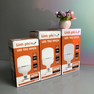 Bóng đèn LED 65W 80W 100W siêu sáng tiết kiệm điện chống nước, LED BULB trụ chính hãng LINH PHI BH đổi mới 6 tháng