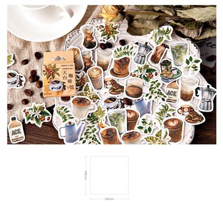 Bộ 46 Miếng Dán Trang Trí Mini Cho Album C6418