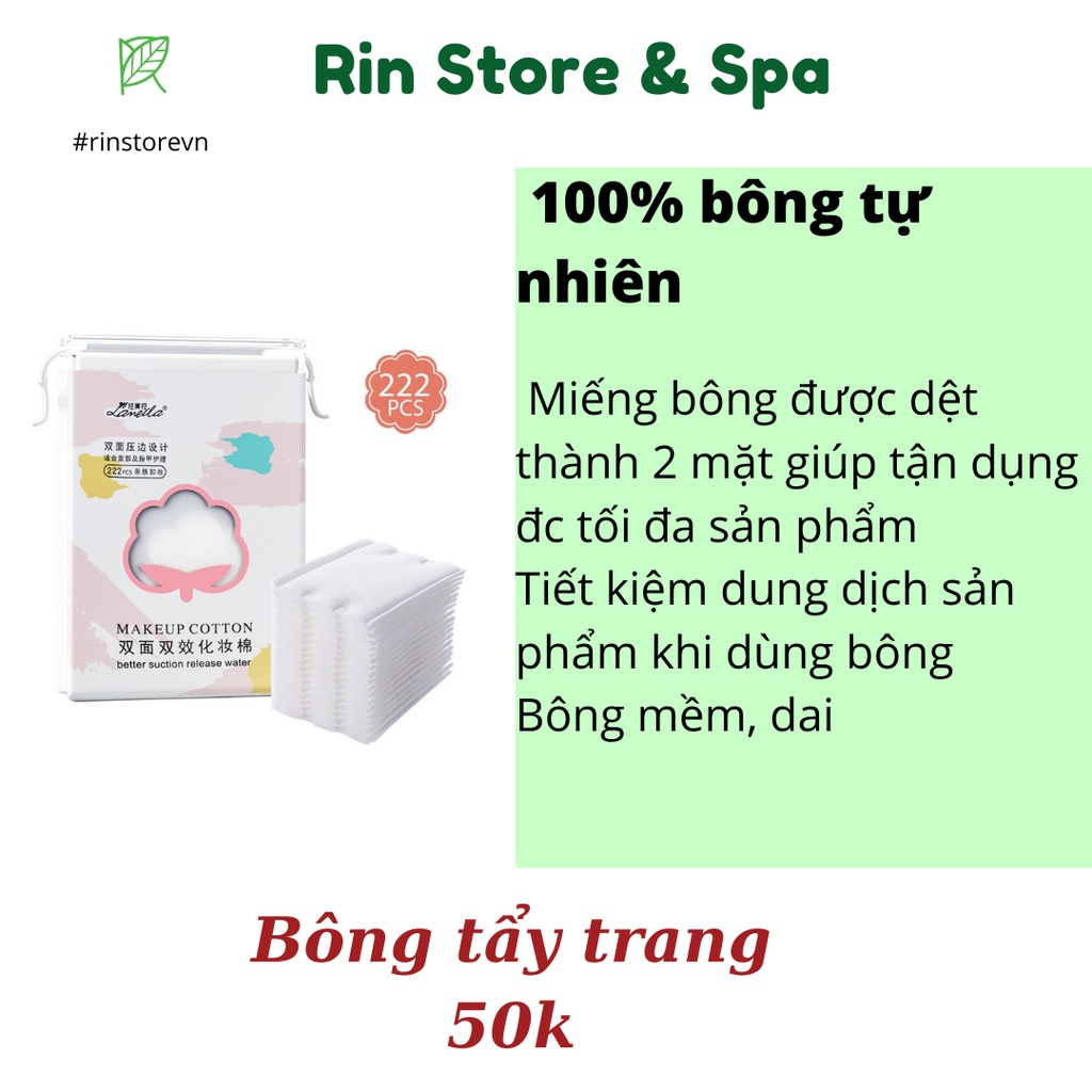 Bông tẩy trang Cotton Pads Lameila MFMR 222 miếng