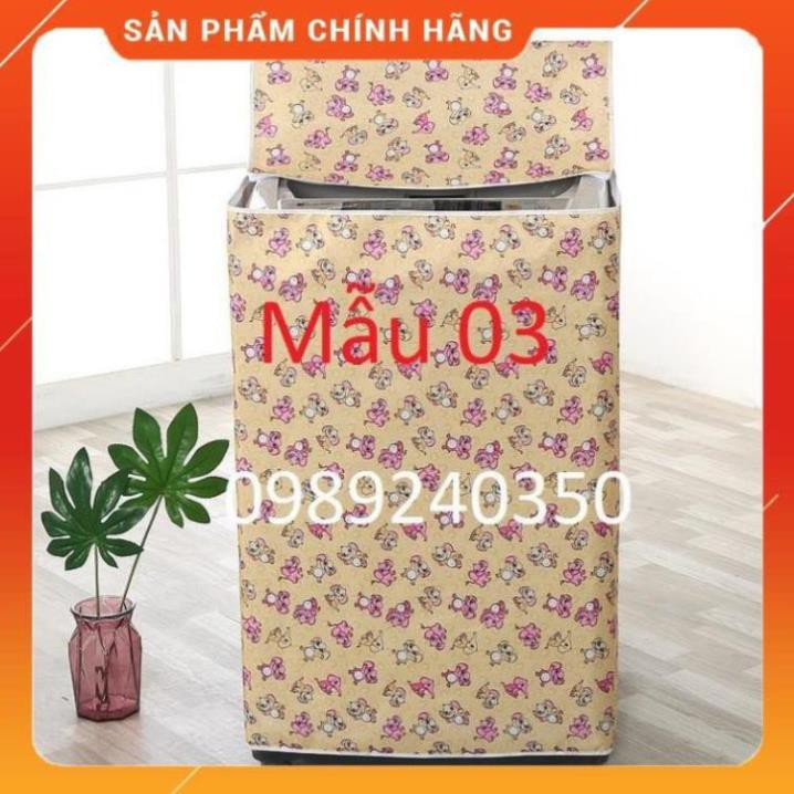 Vỏ bọc, áo trùm máy giặt lồng đứng (cửa trên) chất tốt loại to 8kg, 9kg, 10kg,11kg