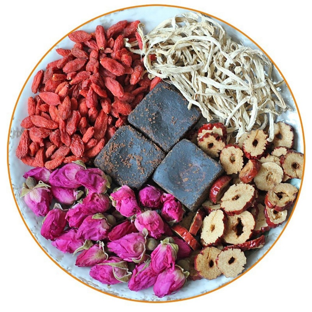 đường nâu hoa viên  tứ vị đặc biệt tốt sức khỏe 1 viên dùng thử