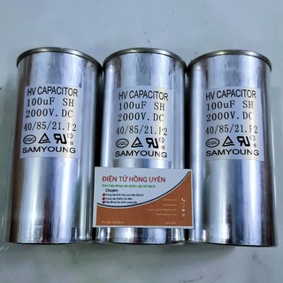 Tụ dầu 100uf - 1800V / 2000V cao cấp. Tụ máy giun chịu Dòng cao, Điện áp cao