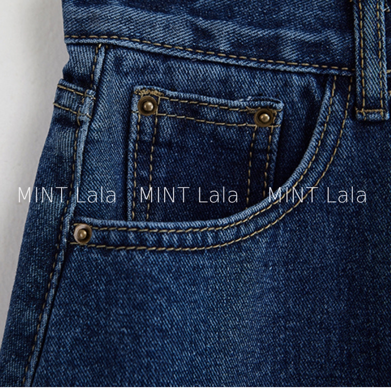 Chân Váy Bò/Chân Váy Jean Ngắn Phom Chữ A Basic