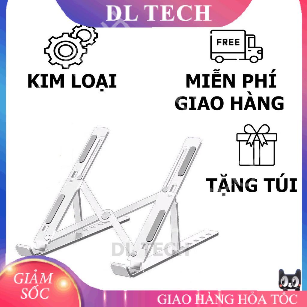 Giá đỡ LAPTOP , MACBOOK, IPAD N3 bằng nhôm điều chỉnh độ cao đế tản nhiệt laptop dưới 15.6 inch đế kê laptop DL TECH