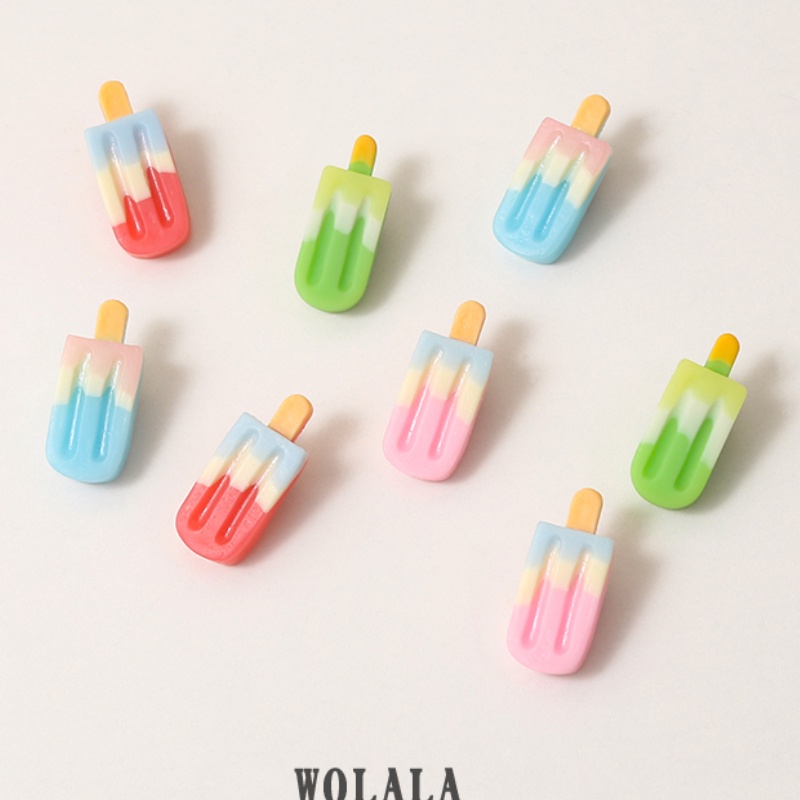 Kẹp Tóc Hình Que Kem Màu Kẹo Dễ Thương Phong Cách Nhật Bản