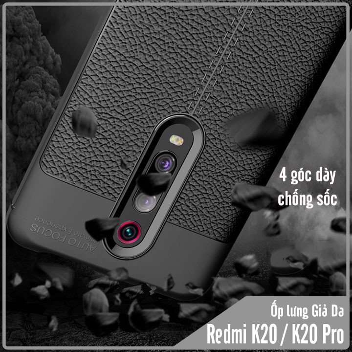 Ốp lưng Xiaomi Redmi K20 / K20 Pro Giả da chống sốc Auto Focus