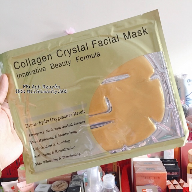 Mặt Nạ Collagen Nano Vàng Đen Dưỡng Da Cung Cấp Dưỡng Chất Cho Da Căng Mọng Đàn Hồi Hơn