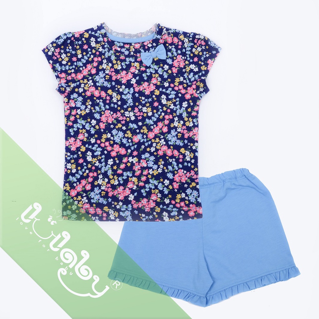 LULLABY Bộ quần áo hoa nhí bé gái (về thêm nhiều màu) LNH0315