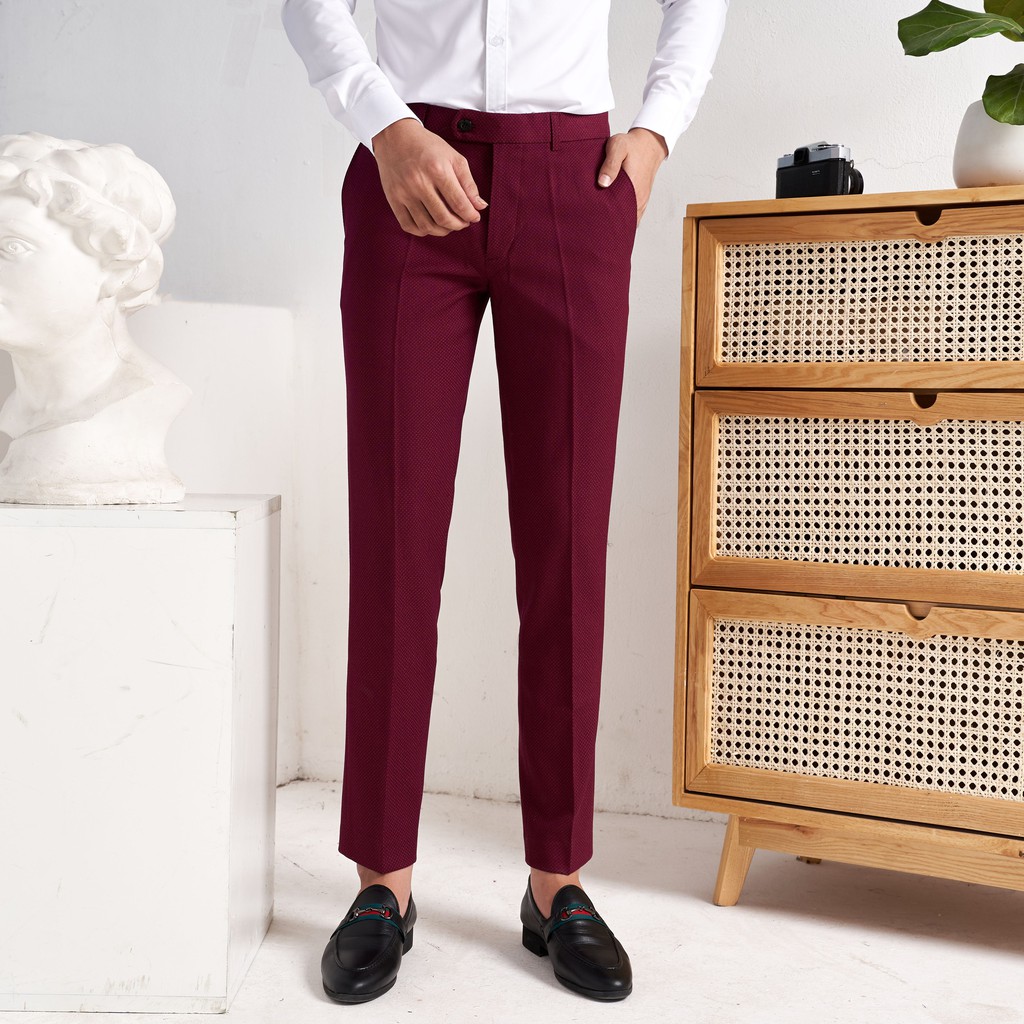 Quần âu nam vải chéo 79 slim-fit Edana Menswear, chống nhăn, chống xù ,dành người cân nặng 45 -78kg