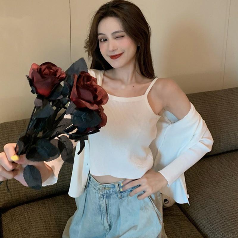 Áo Lửng Tay Dài Màu Sắc Quyến Rũ Cho Nữ