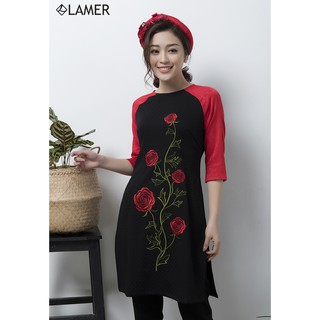Áo Dài Gấm Cách Tân Lamer L61A17T194
