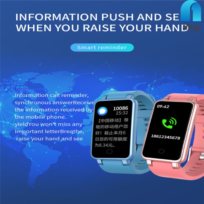 Đồng Hồ Đeo Tay Thông Minh Fy2 Bluetooth Đo HuyếT ÁP NhịP Tim ChấT LượNg Cao