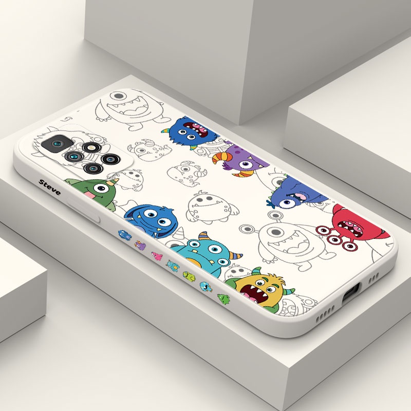 Ốp Điện Thoại Silicon Dẻo Họa Tiết Hoạt Hình Quái Vật Lắp Ráp Cho Xiaomi Redmi 10 9 9A 9C 9T Redmi 10 2020