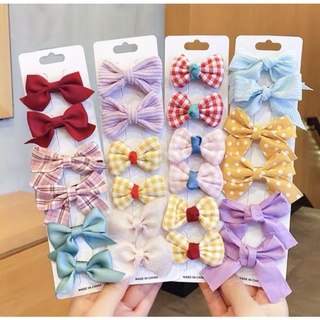 Combo 2 Kẹp mái nơ ruy băng xinh xắn