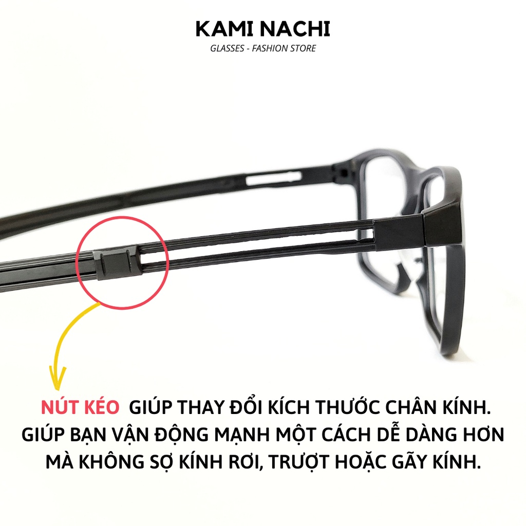 Gọng kính Thể Thao siêu nhẹ chịu lực có nam châm giữ cố định chống tuột KAMI NACHI size L [CÓ THỂ LẮP TRÒNG CẬN] | BigBuy360 - bigbuy360.vn