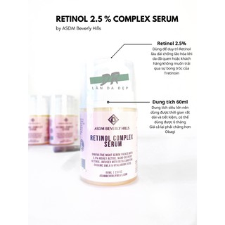 Gel trẻ hóa da Retinol 2.5%