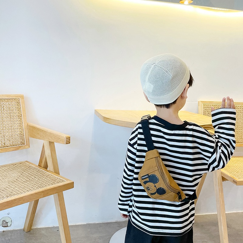 Túi Đeo Chéo Họa Tiết Hoạt Hình Phong Cách Hàn Quốc Dễ Thương Cho Bé Gái