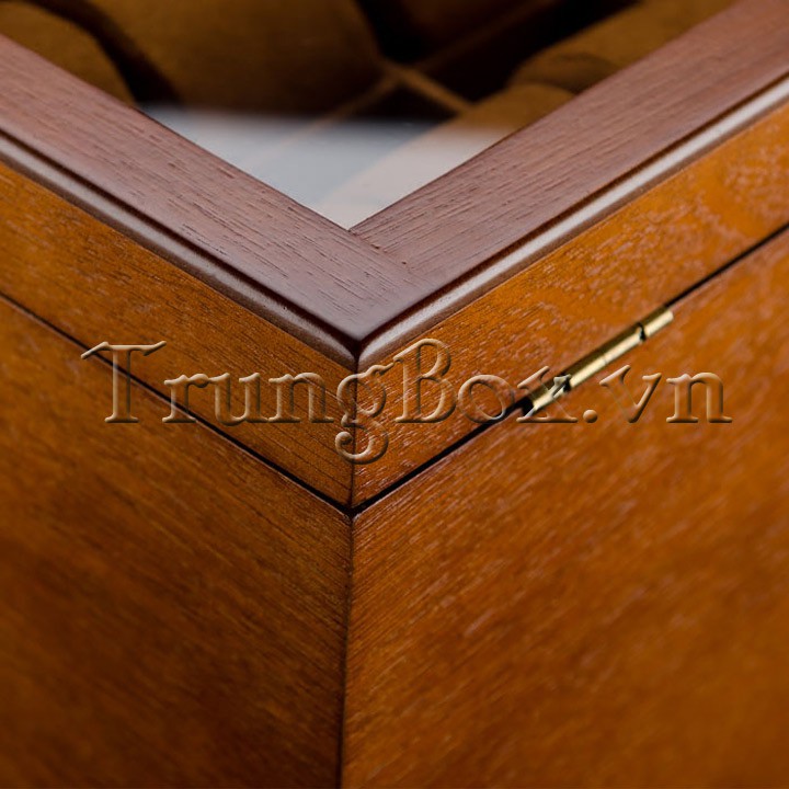 Hộp Đựng Đồng Hồ 20 Ngăn Vỏ Gỗ Veneer Cao Cấp - Mã 545