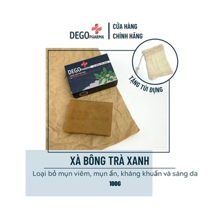 Xà Bông Thiên Nhiên Trà Xanh DEGO PHARMA 100G - Chống Lão Hóa & Dưỡng Da Mịn Màng