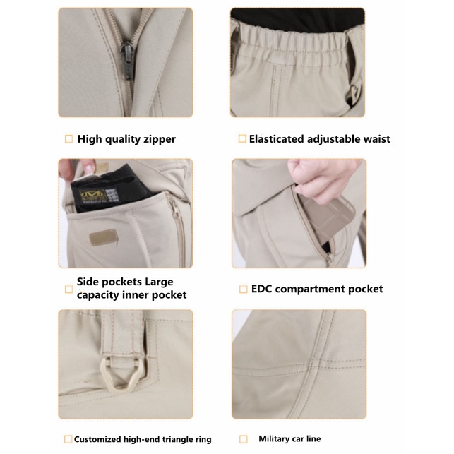Quần Quân Đội Dáng Rộng Nhiều Túi Dày Dặn Chống Mòn Chống Thấm Nước X9 / X7 | BigBuy360 - bigbuy360.vn