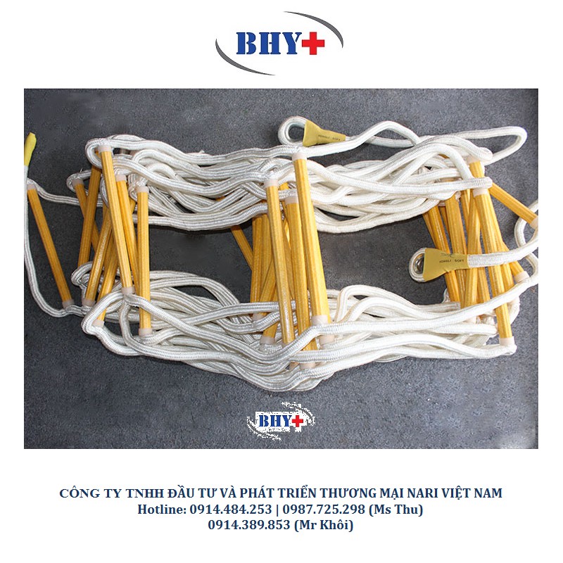 Thang dây chữa cháy 10m chuyên dụng - Thang chống cháy nomex chất lượng cao