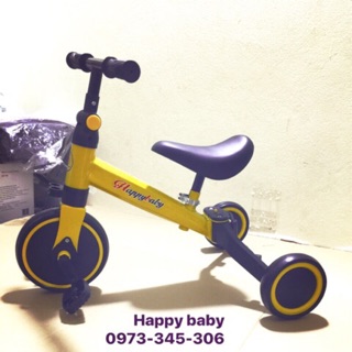 Xe chòi chân đa năng gấp gọn cho bé (vừa là xe chòi chân và cũng vừa là xe đạp cho bé) có khóa hãm chốt
